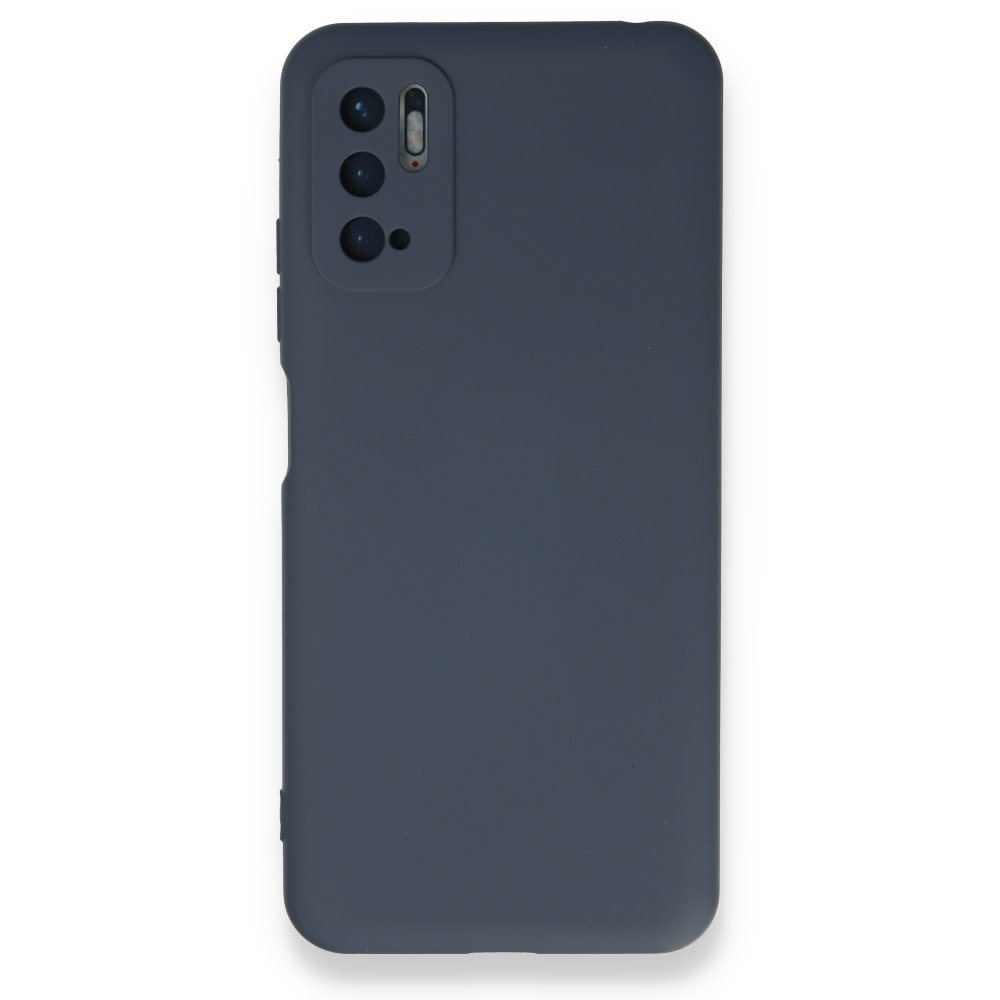 Newface Xiaomi Redmi Note 10 5G Kılıf Nano içi Kadife Silikon - Gri