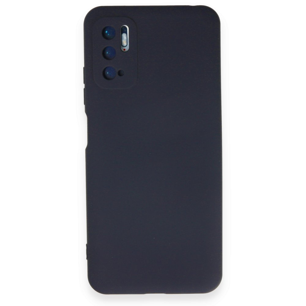 Newface Xiaomi Redmi Note 10 5G Kılıf Nano içi Kadife Silikon - Lacivert
