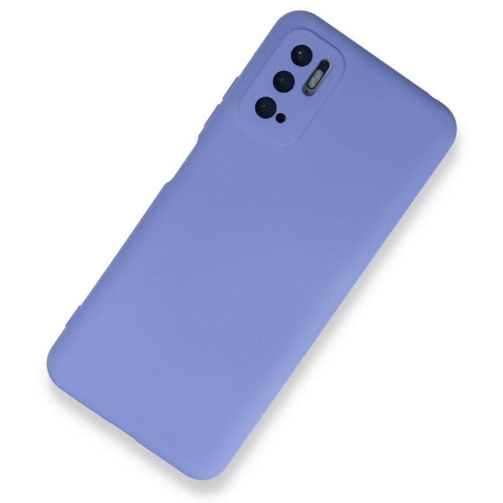 Newface Xiaomi Redmi Note 10 5G Kılıf Nano içi Kadife Silikon - Lila