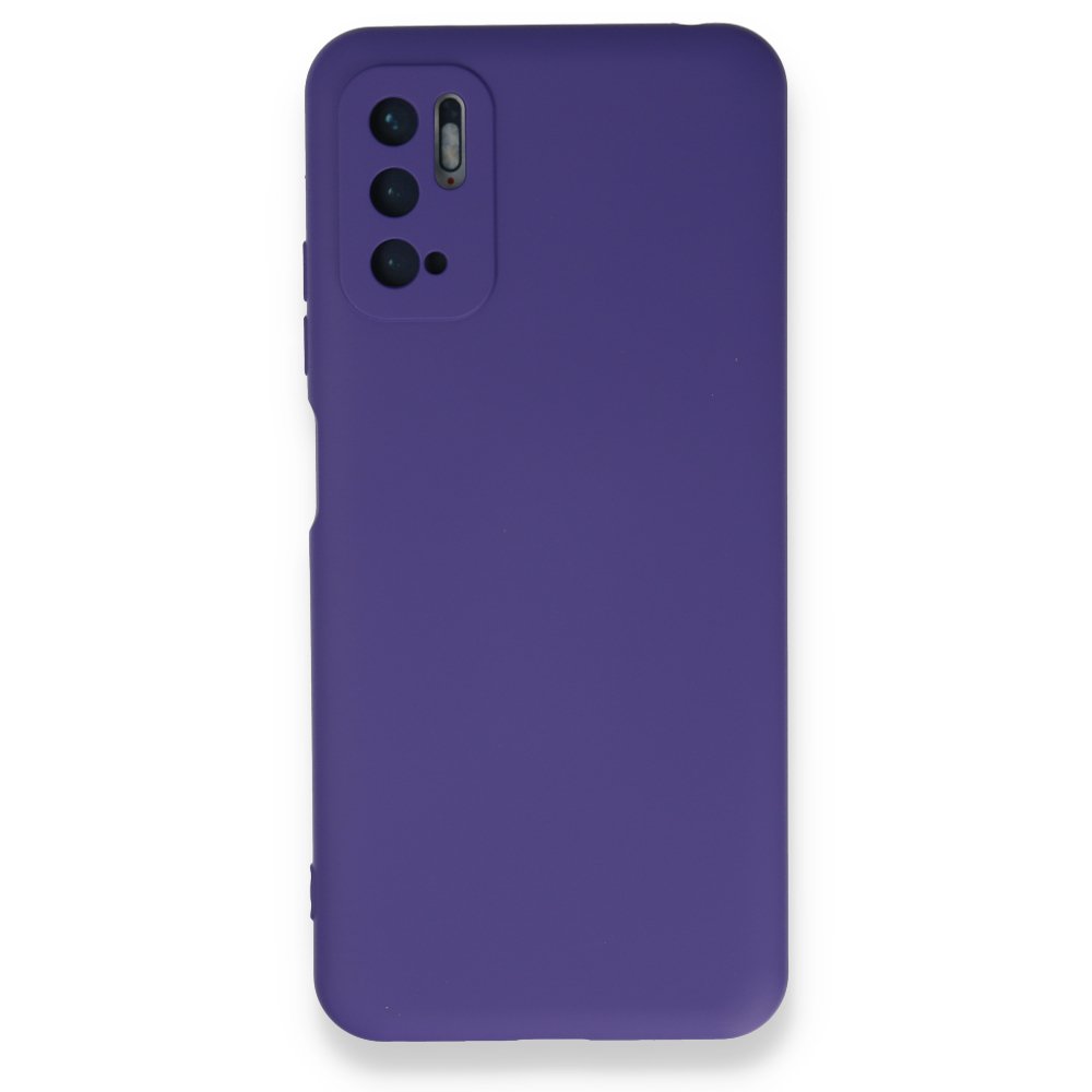 Newface Xiaomi Redmi Note 10 5G Kılıf Nano içi Kadife Silikon - Mor