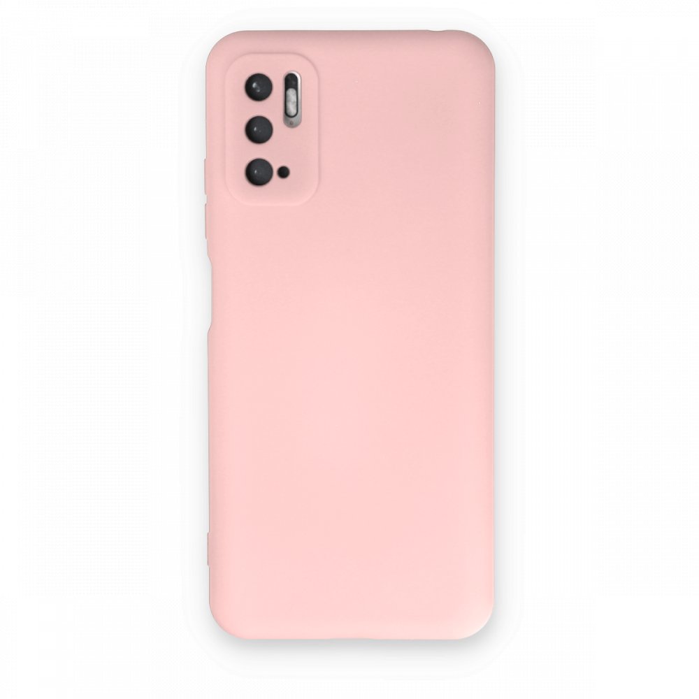 Newface Xiaomi Redmi Note 10 5G Kılıf Nano içi Kadife  Silikon - Pudra