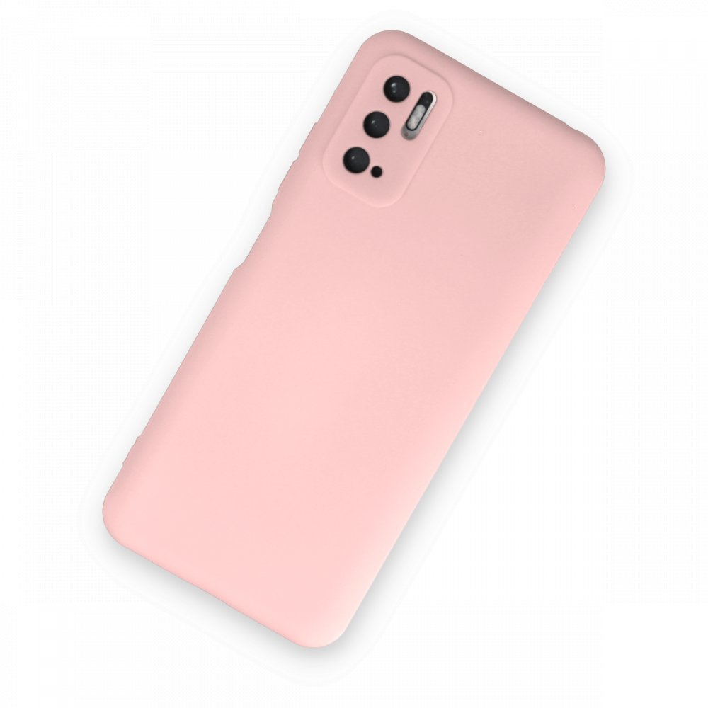 Newface Xiaomi Redmi Note 10 5G Kılıf Nano içi Kadife  Silikon - Pudra