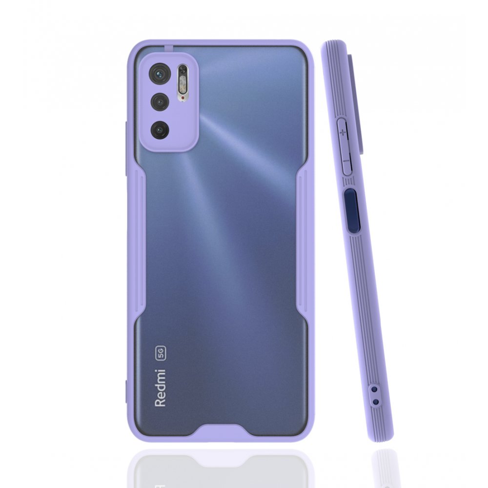 Newface Xiaomi Redmi Note 10 5G Kılıf Platin Silikon - Lila