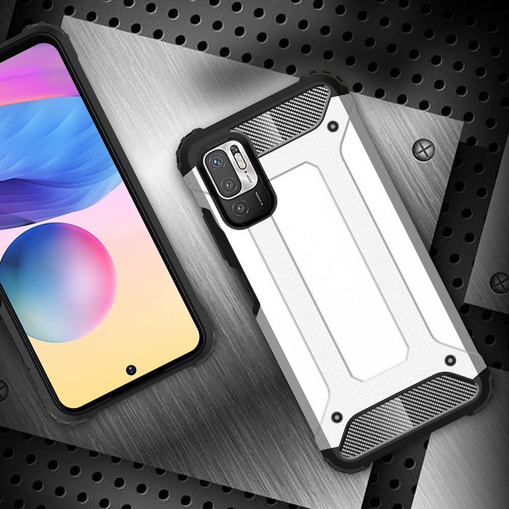 Newface Xiaomi Poco M3 Pro Kılıf Tank Silikon Kapak - Kırmızı