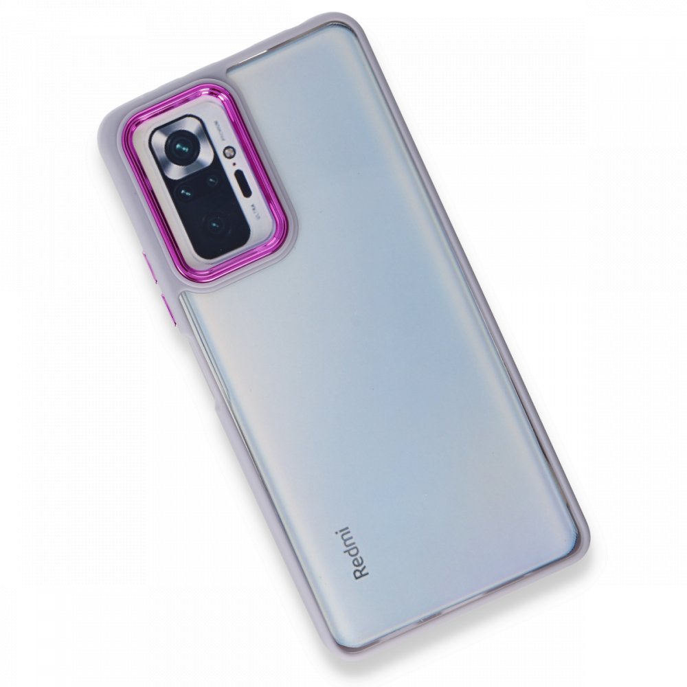 Newface Xiaomi Redmi Note 10 Kılıf Dora Kapak - Lila