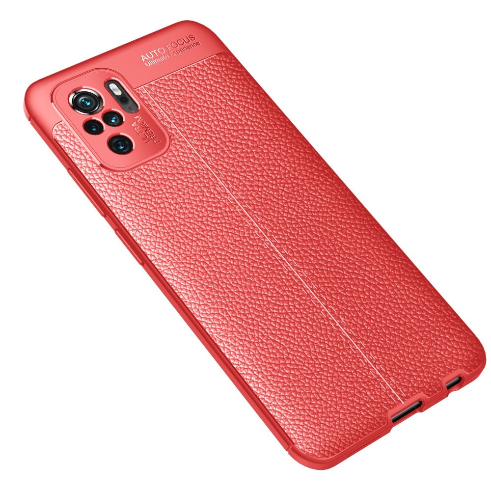 Newface Xiaomi Redmi Note 10 Kılıf Auto Focus Kapak - Kırmızı
