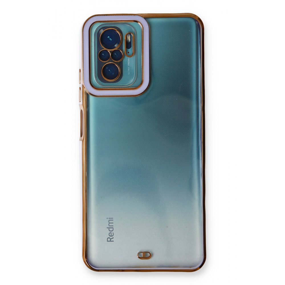 Newface Xiaomi Redmi Note 10S Kılıf Liva Lens Silikon - Lila