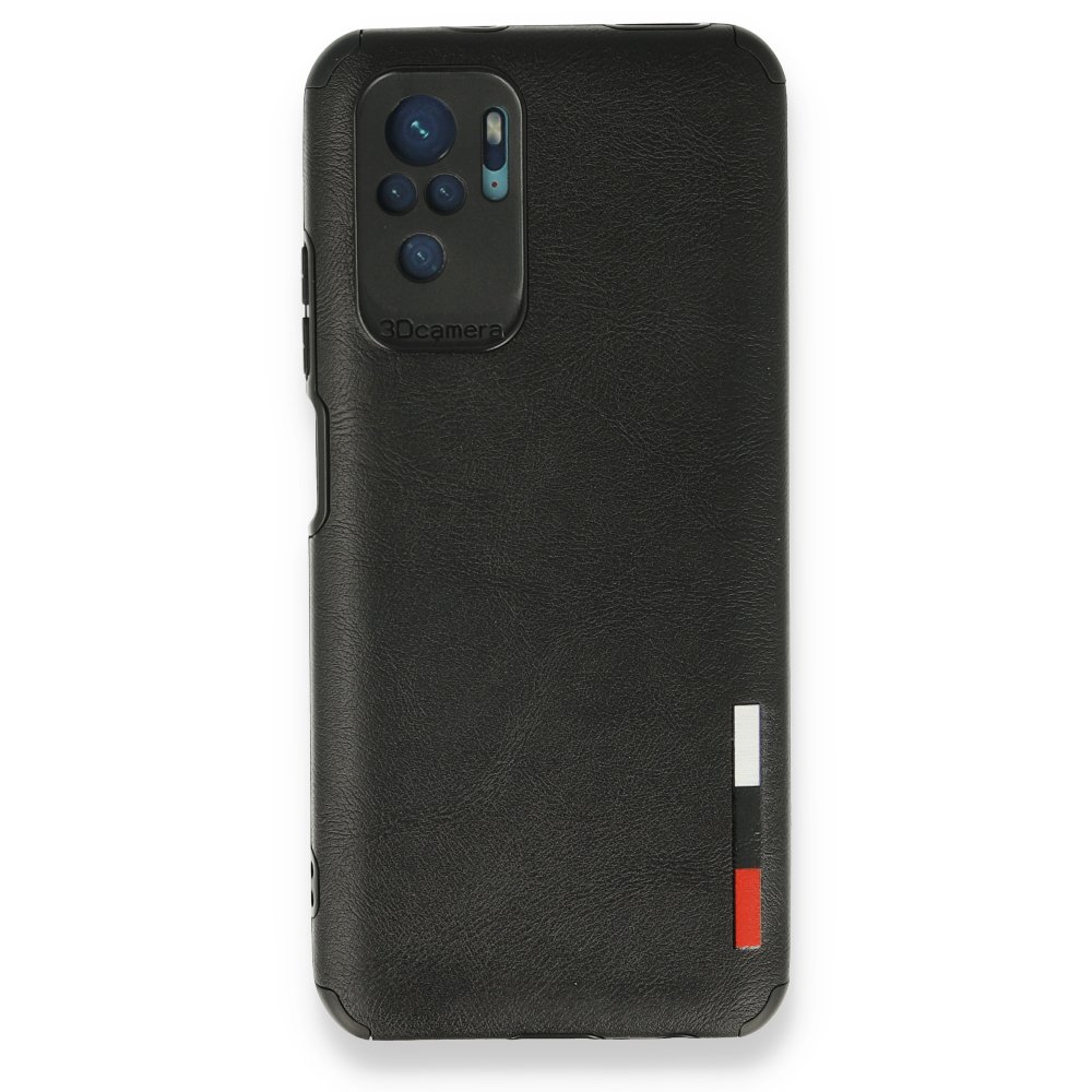 Newface Xiaomi Poco M5s Kılıf Loop Deri Silikon - Siyah