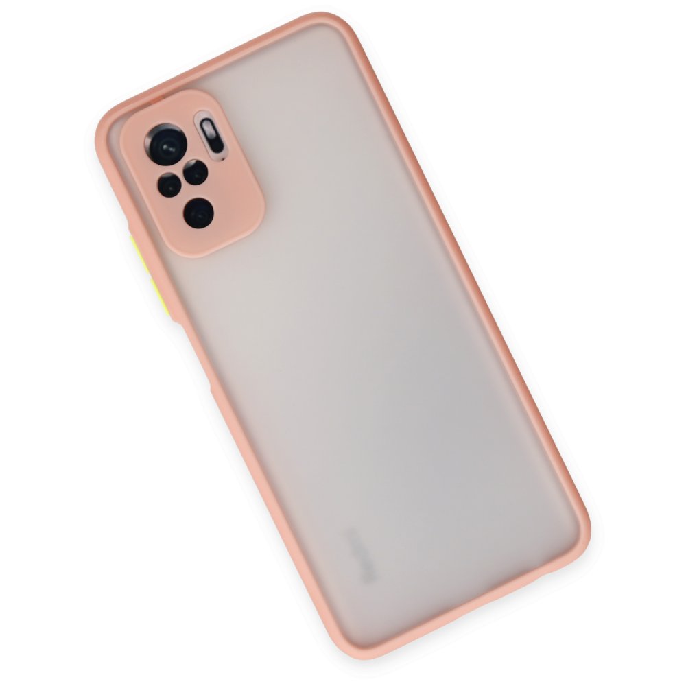 Newface Xiaomi Redmi Note 10 Kılıf Montreal Silikon Kapak - Pembe