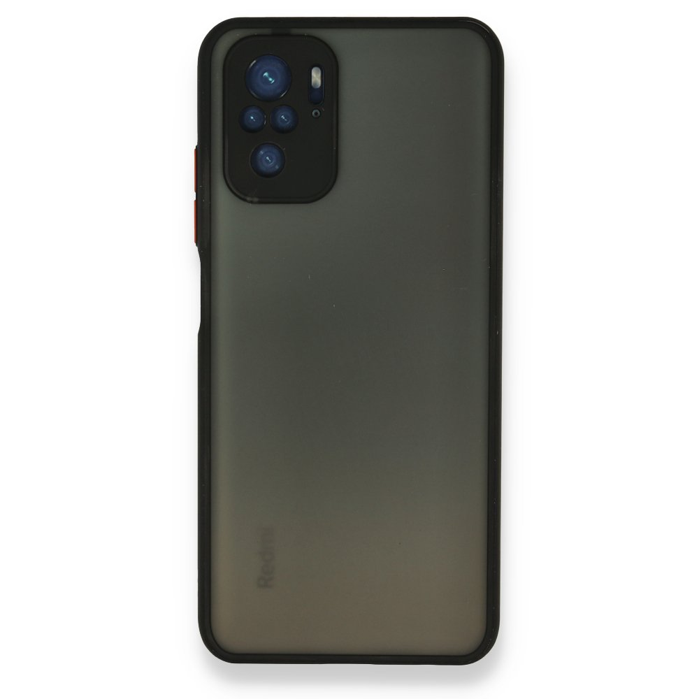 Newface Xiaomi Redmi Note 10 Kılıf Montreal Silikon Kapak - Siyah