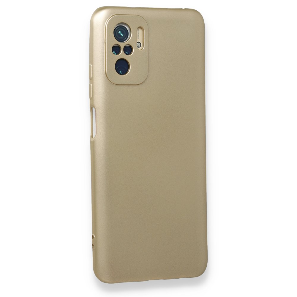 Newface Xiaomi Redmi Note 10 Kılıf First Silikon - Gold