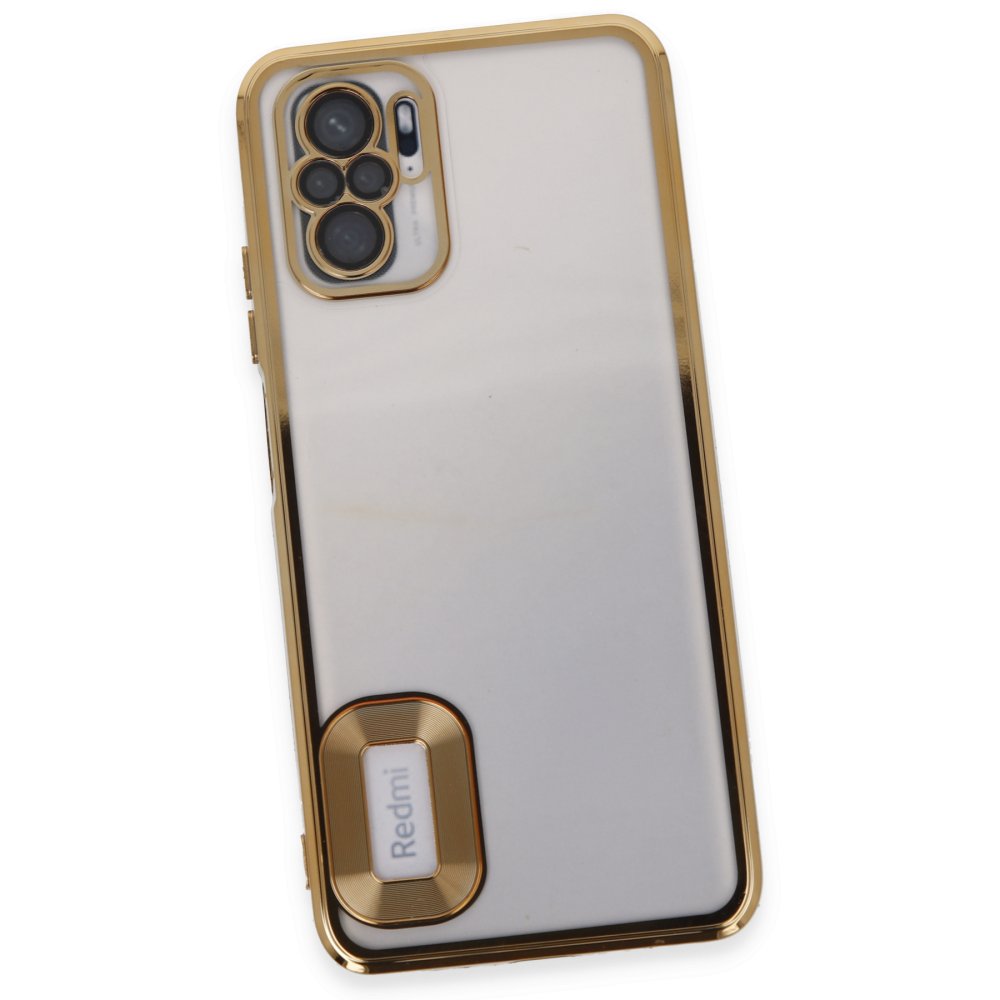 Newface Xiaomi Redmi Note 10 Kılıf Slot Silikon - Gold