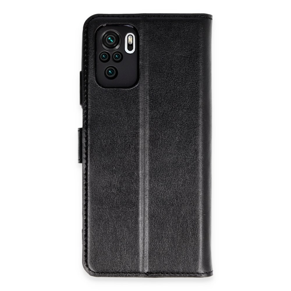 Newface Xiaomi Redmi Note 10 Kılıf Trend S Plus Kapaklı Kılıf - Siyah