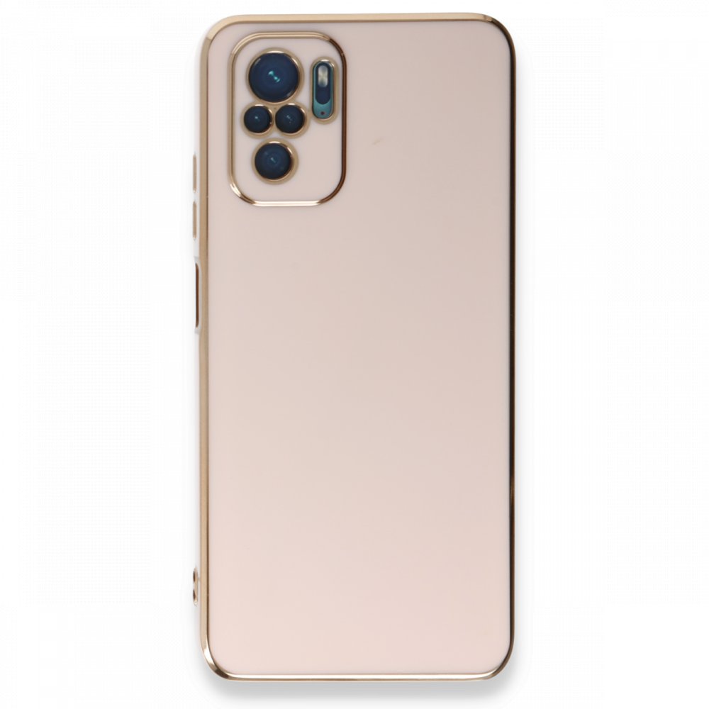 Newface Xiaomi Redmi Note 10 Kılıf Volet Silikon - Pembe