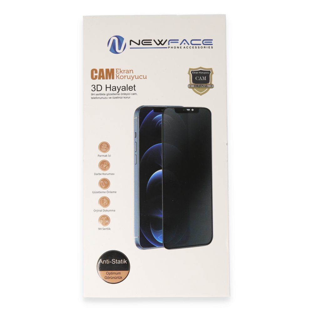 Newface Samsung Galaxy A54 5G 3D Antistatik Hayalet Cam Ekran Koruyucu