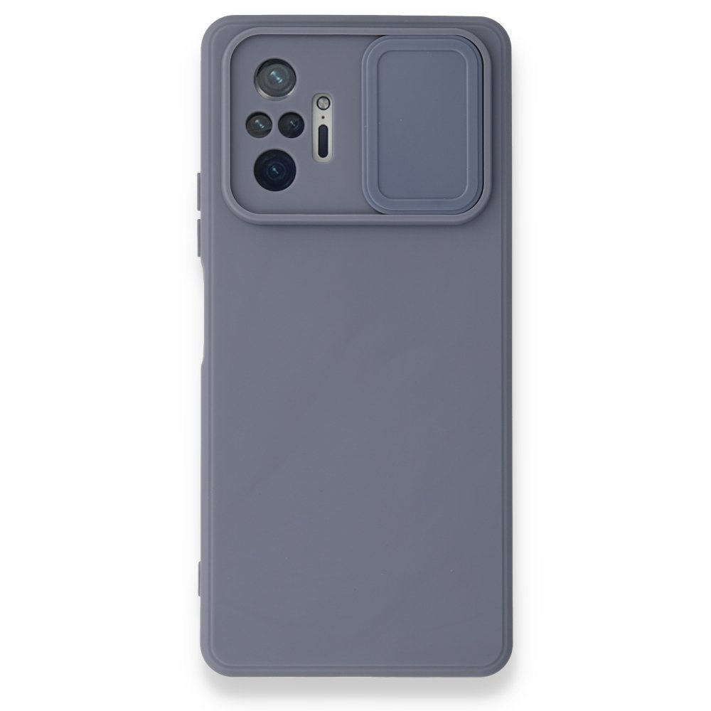 Newface Xiaomi Redmi Note 10 Pro Kılıf Color Lens Silikon - Gri