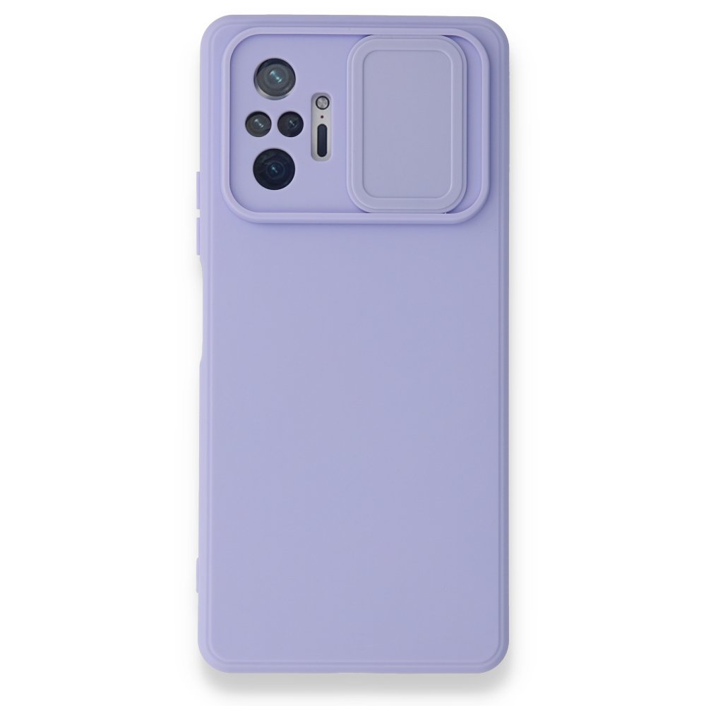 Newface Xiaomi Redmi Note 10 Pro Kılıf Color Lens Silikon - Mor