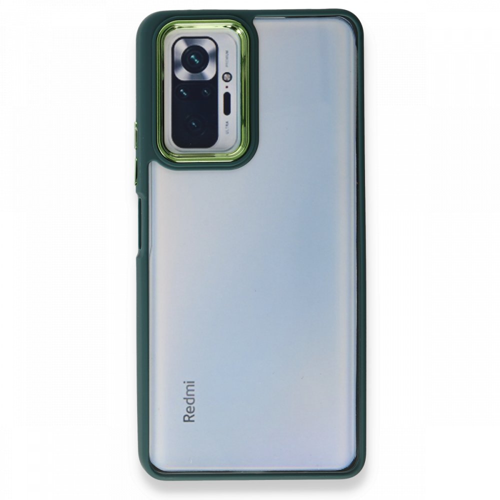 Newface Xiaomi Redmi Note 10 Pro Kılıf Dora Kapak - Haki Yeşil