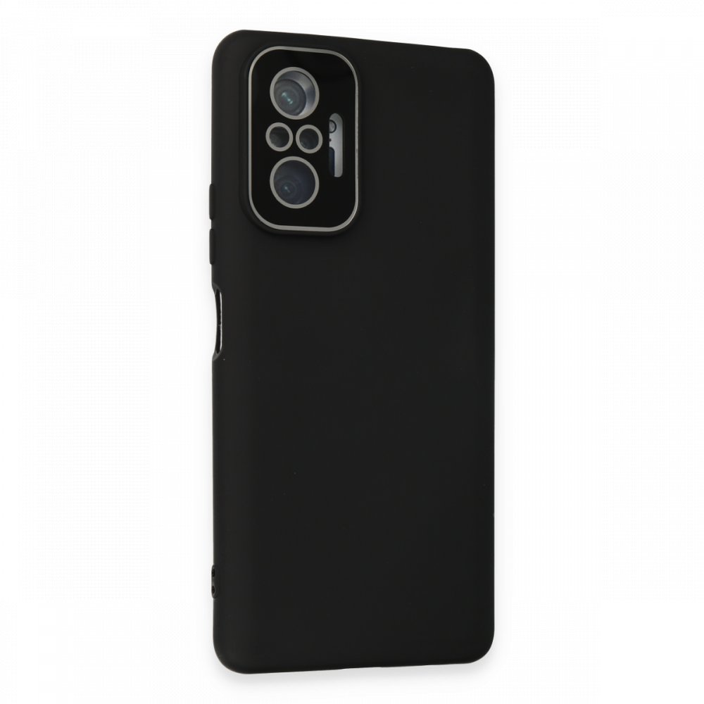 Newface Xiaomi Redmi Note 10 Pro Kılıf Lansman Glass Kapak - Siyah