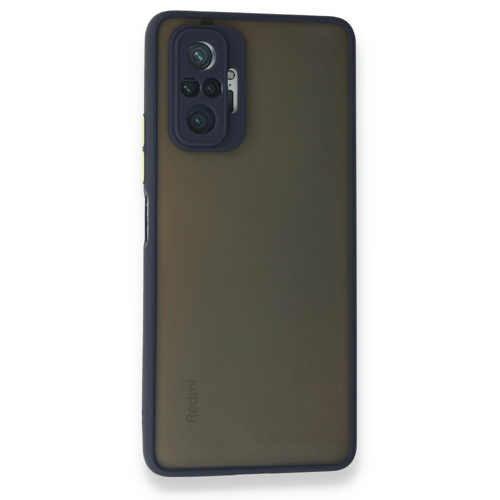 Newface Xiaomi Redmi Note 10 Pro Kılıf Montreal Silikon Kapak - Lacivert