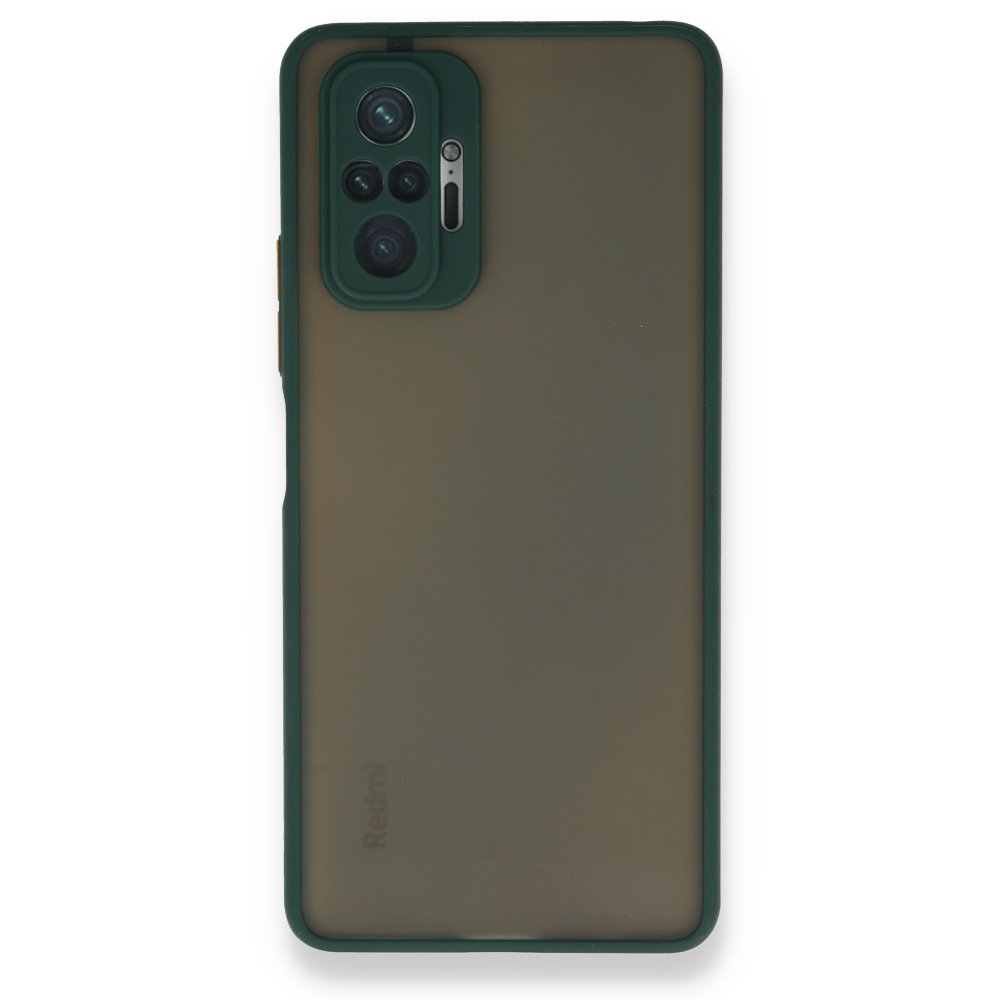 Newface Xiaomi Redmi Note 10 Pro Kılıf Montreal Silikon Kapak - Yeşil