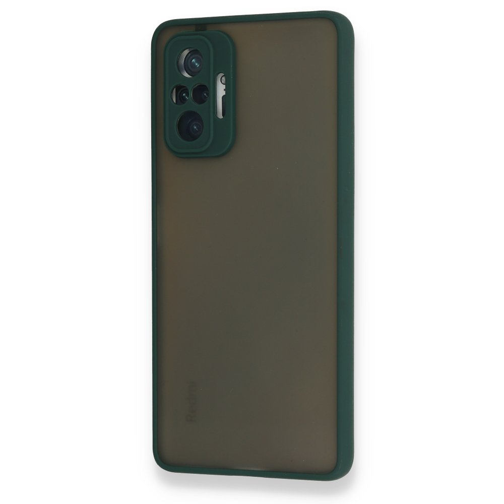 Newface Xiaomi Redmi Note 10 Pro Kılıf Montreal Silikon Kapak - Yeşil