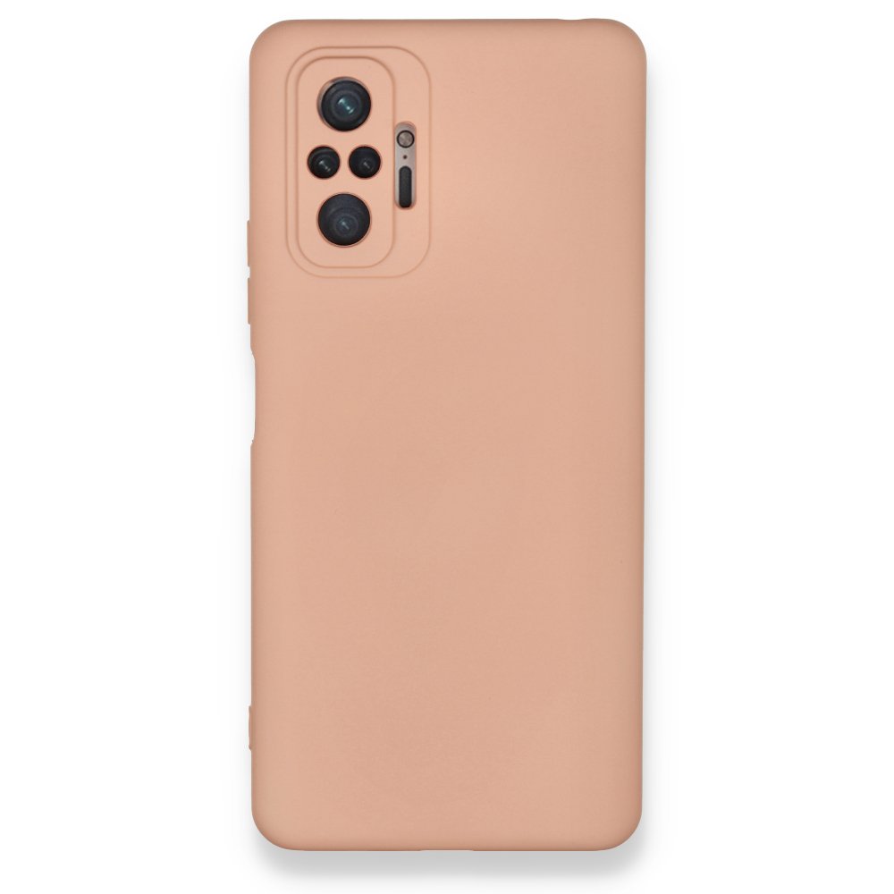Newface Xiaomi Redmi Note 10 Pro Kılıf Nano içi Kadife Silikon - Pudra