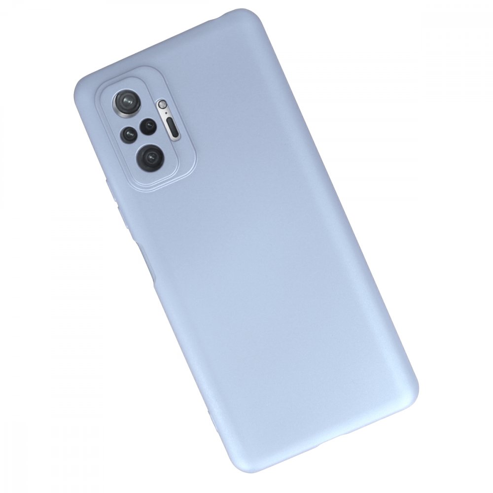 Newface Xiaomi Redmi Note 10 Pro Kılıf Nano içi Kadife  Silikon - Sky Blue