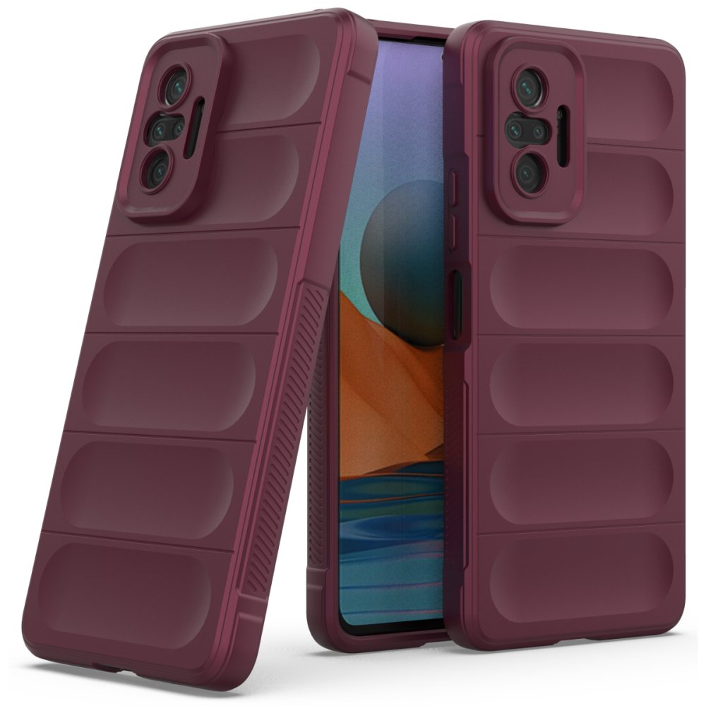 Newface Xiaomi Redmi Note 10 Pro Kılıf Optimum Silikon - Bordo