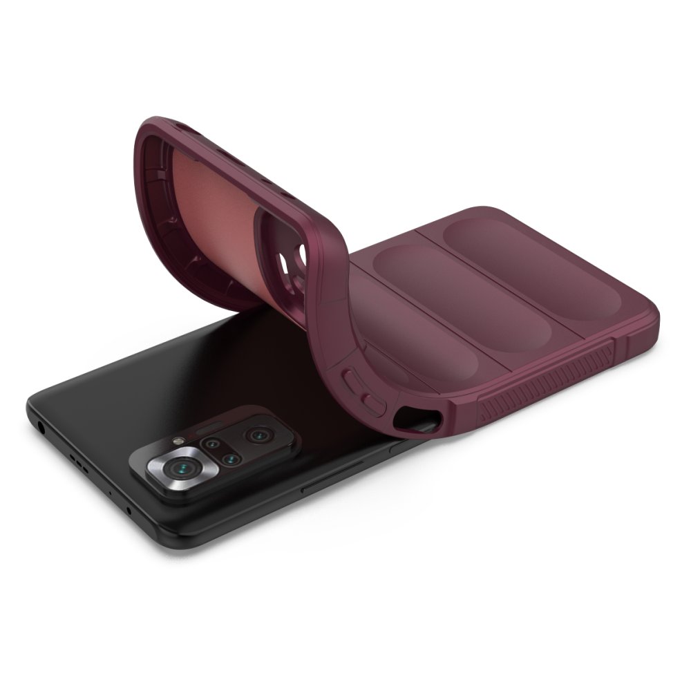 Newface Xiaomi Redmi Note 10 Pro Kılıf Optimum Silikon - Bordo