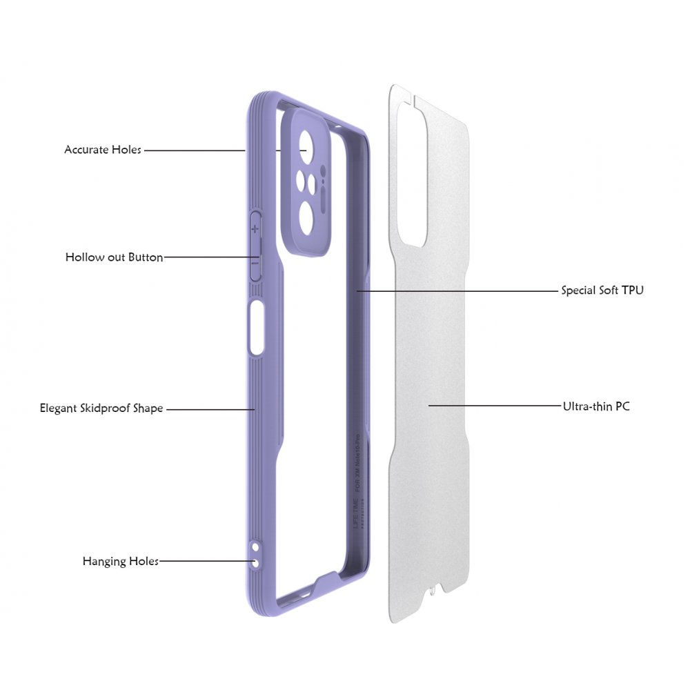 Newface Xiaomi Redmi Note 10 Pro Kılıf Platin Silikon - Sarı