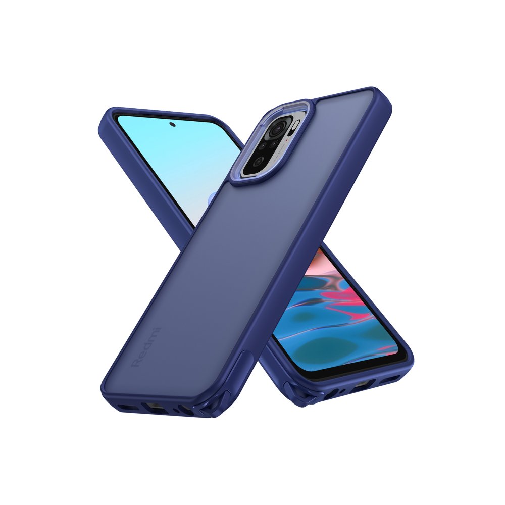 Newface Xiaomi Redmi Note 10S Kılıf Elegant Kapak - Lacivert