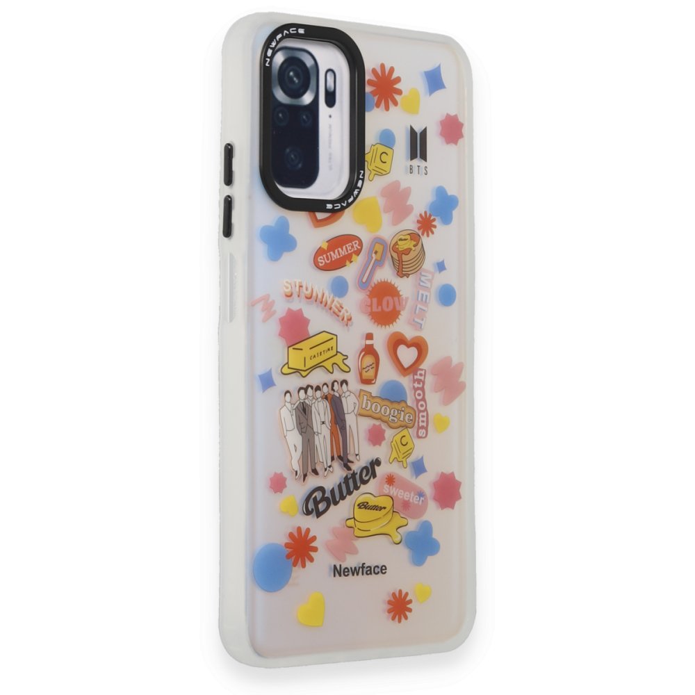 Newface Xiaomi Redmi Note 10S Kılıf Estoril Desenli Kapak - Estoril - 16