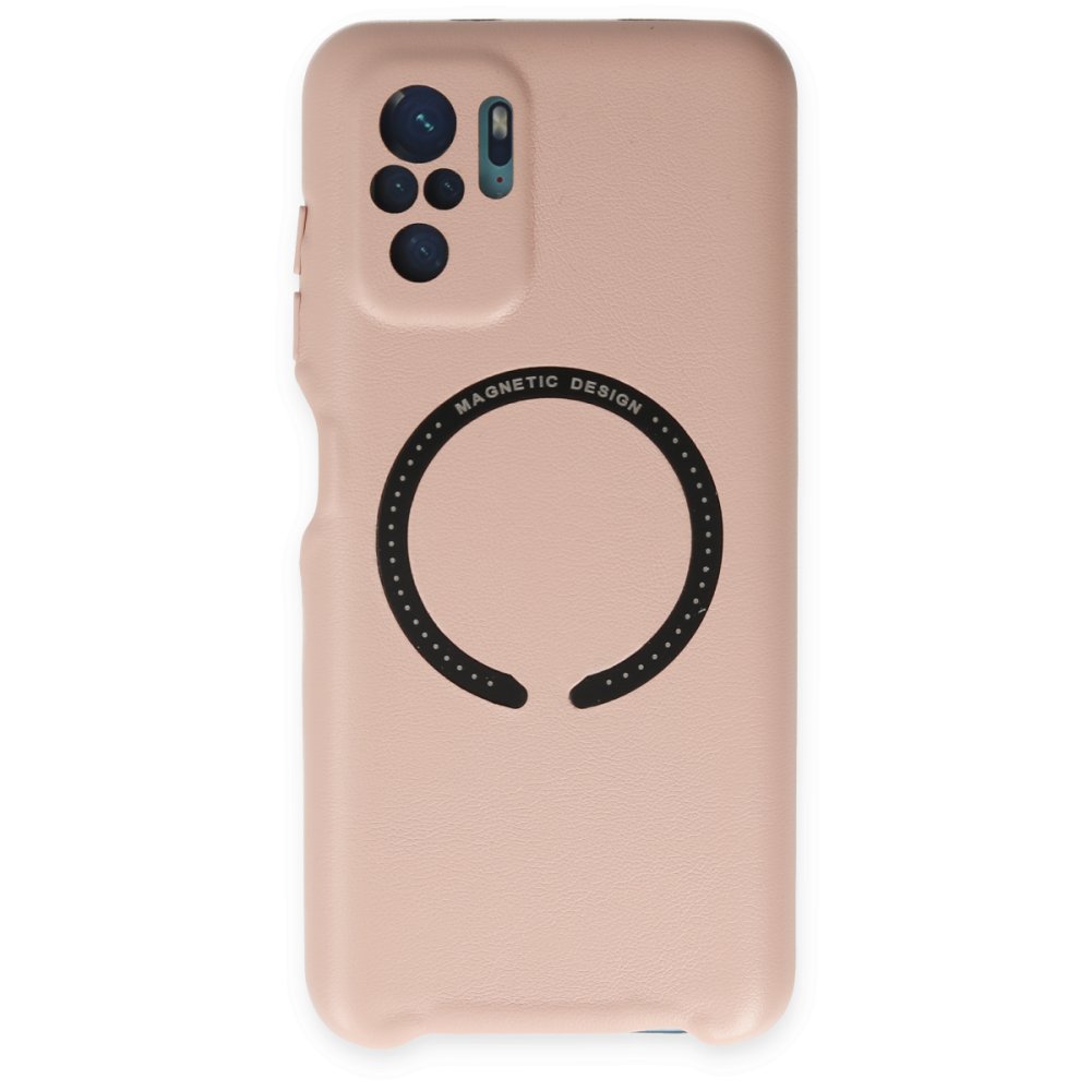 Newface Xiaomi Redmi Note 10S Kılıf Hola Magneticsafe Kapak - Pembe