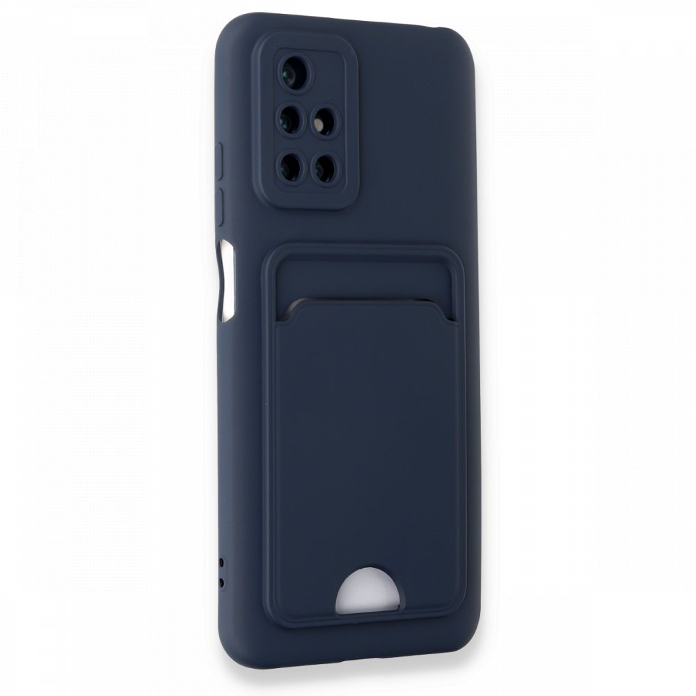Newface Xiaomi Redmi Note 11 4G Kılıf Kelvin Kartvizitli Silikon - Lacivert