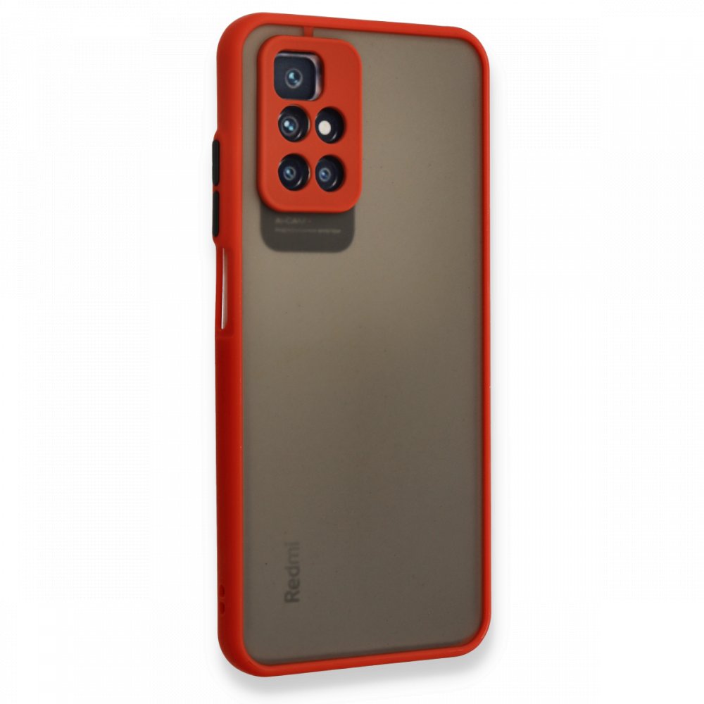 Newface Xiaomi Redmi Note 11 4G Kılıf Montreal Silikon Kapak - Kırmızı