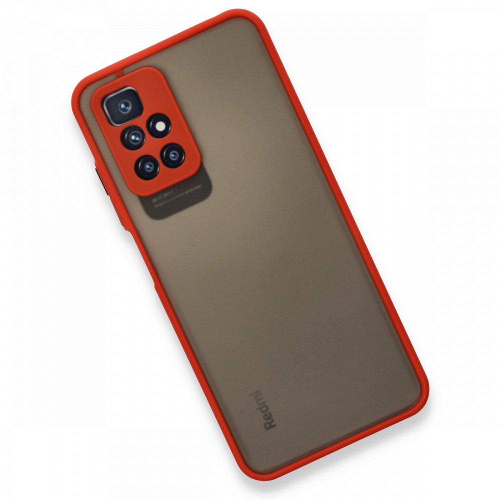 Newface Xiaomi Redmi Note 11 4G Kılıf Montreal Silikon Kapak - Kırmızı