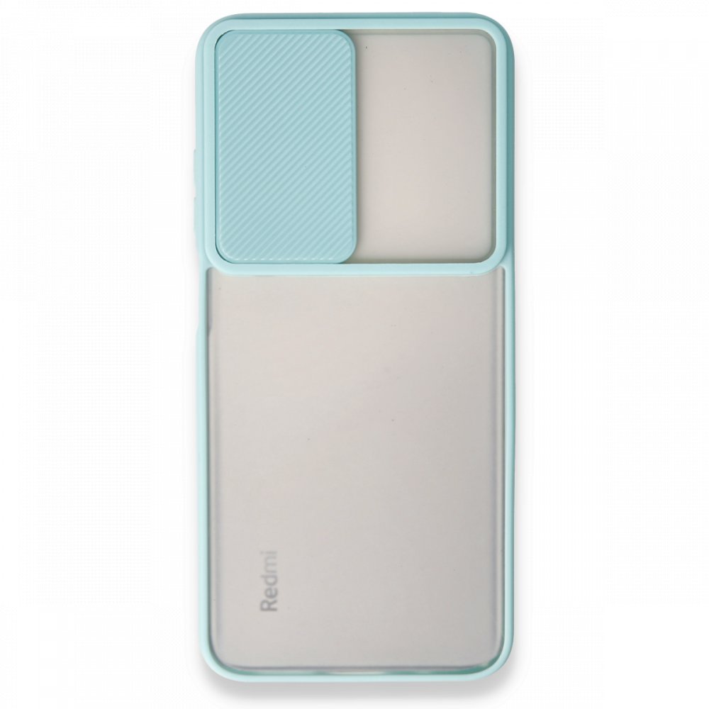 Newface Xiaomi Redmi Note 11 4G Kılıf Palm Buzlu Kamera Sürgülü Silikon - Turkuaz