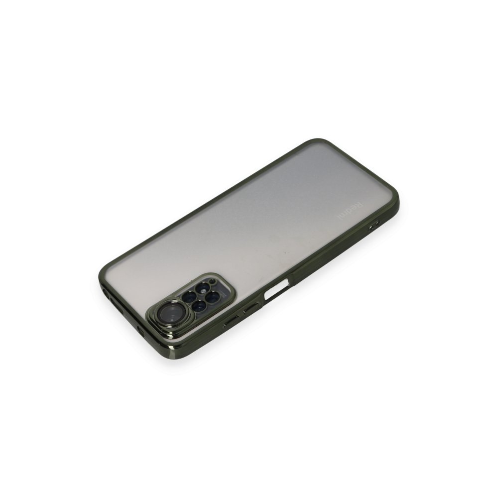 Newface Xiaomi Redmi Note 11 4G Kılıf Razer Lensli Silikon - Yeşil