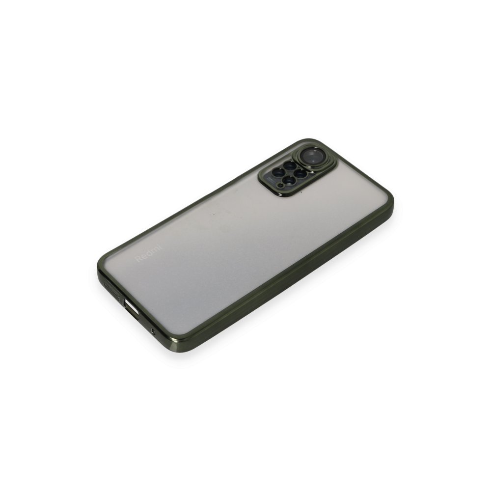 Newface Xiaomi Redmi Note 11 4G Kılıf Razer Lensli Silikon - Yeşil