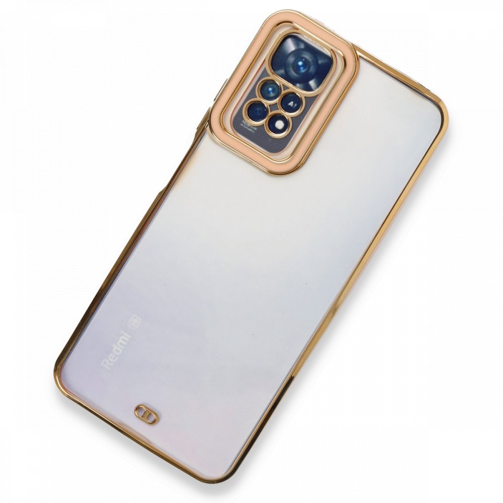 Newface Xiaomi Redmi Note 11 Kılıf Liva Lens Silikon - Rose