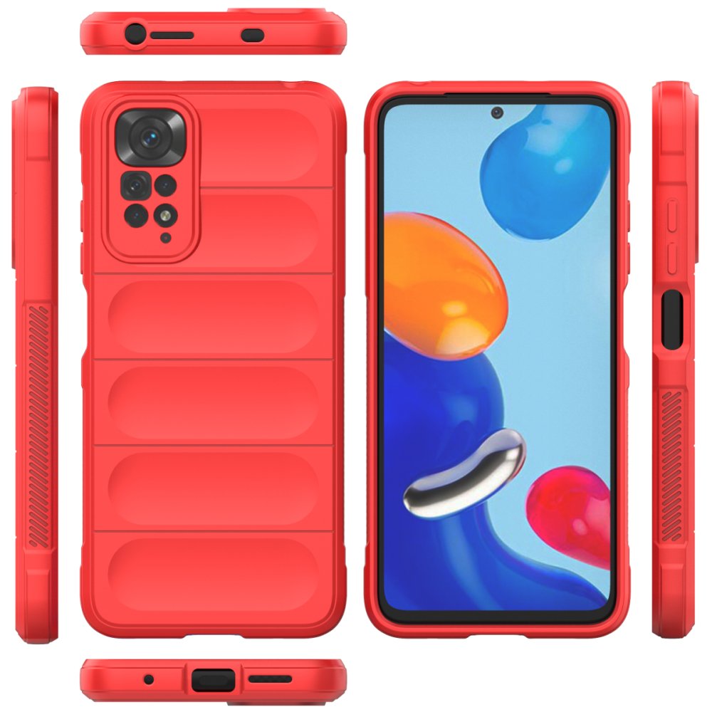 Newface Xiaomi Redmi Note 11 Kılıf Optimum Silikon - Kırmızı