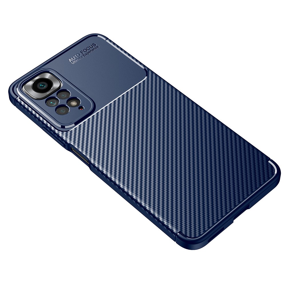 Newface Xiaomi Redmi Note 11 Pro Kılıf Auto Focus Karbon Kapak - Lacivert