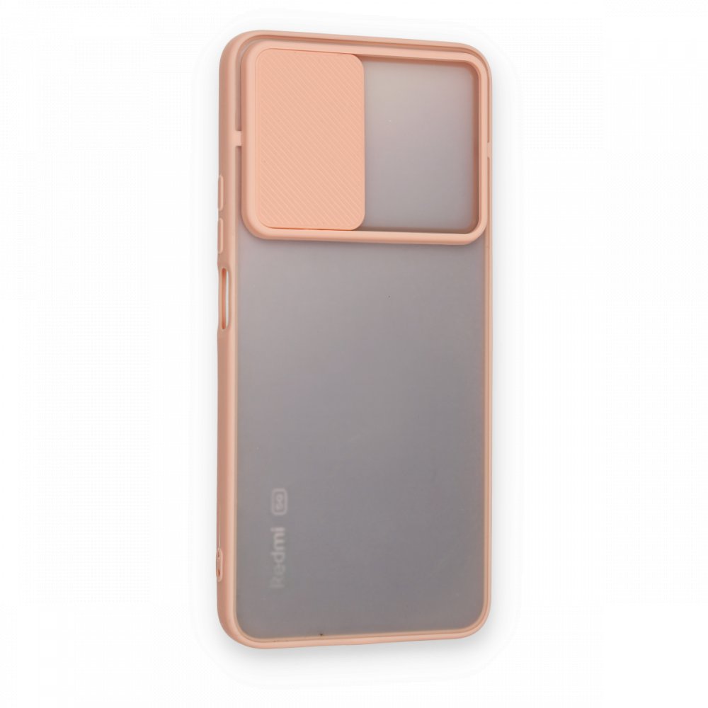 Newface Xiaomi Redmi Note 11 Pro Plus 5G Kılıf Palm Buzlu Kamera Sürgülü Silikon - Pembe