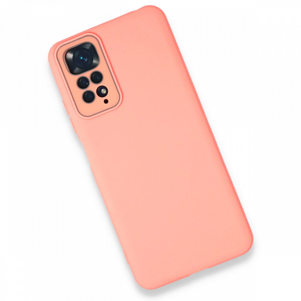 Newface Xiaomi Redmi Note 11S Kılıf Lansman Glass Kapak - Pembe