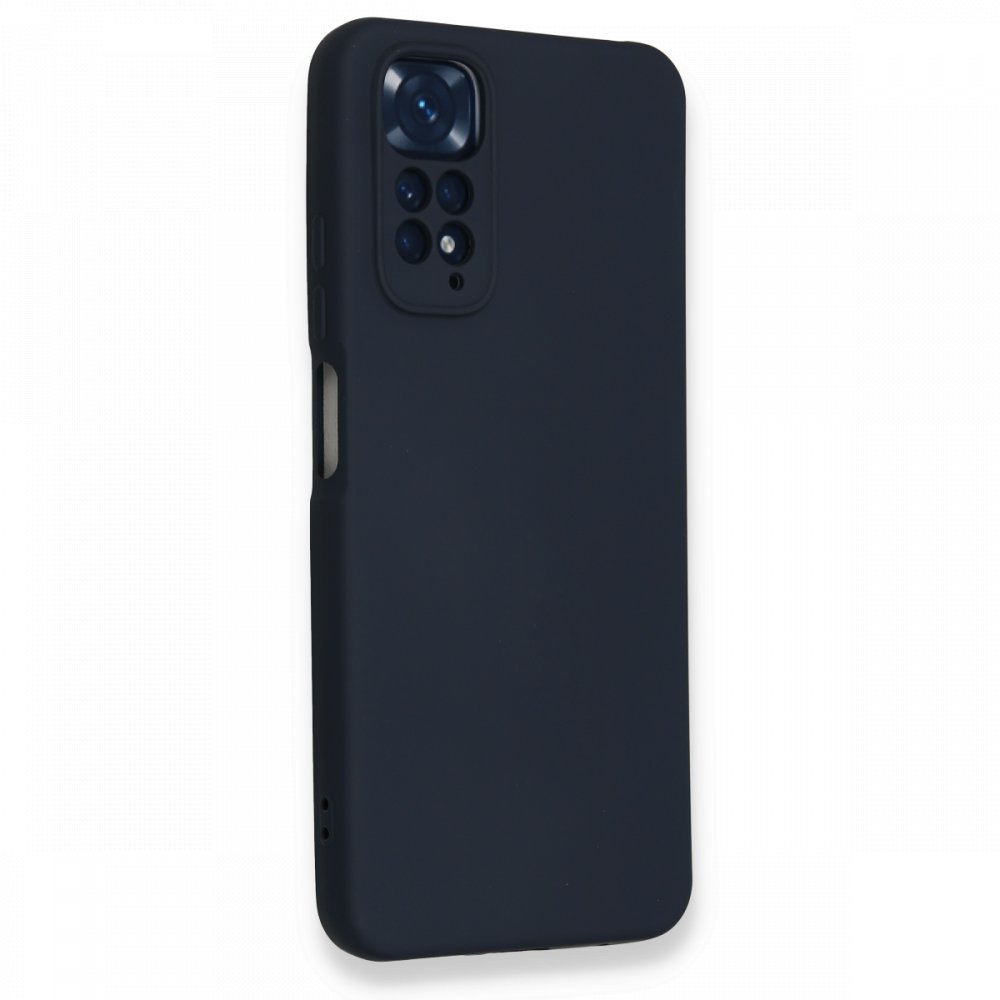 Newface Xiaomi Redmi Note 11S Kılıf Nano içi Kadife Silikon - Lacivert