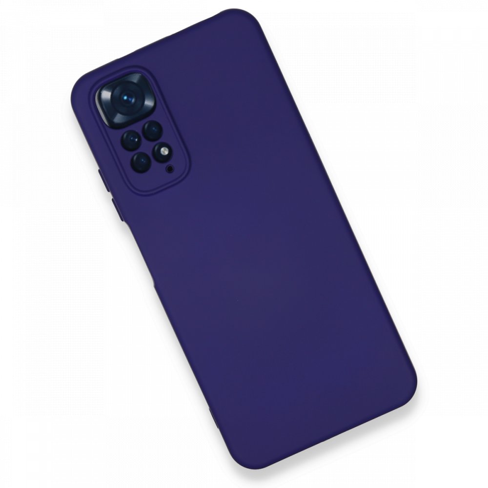 Newface Xiaomi Redmi Note 11S Kılıf Nano içi Kadife Silikon - Mor