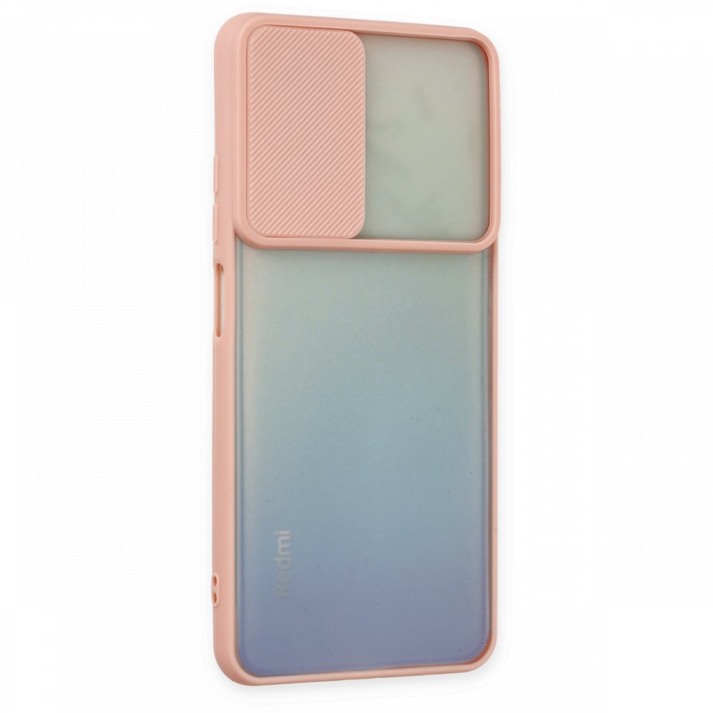 Newface Xiaomi Redmi Note 11S Kılıf Palm Buzlu Kamera Sürgülü Silikon - Pembe