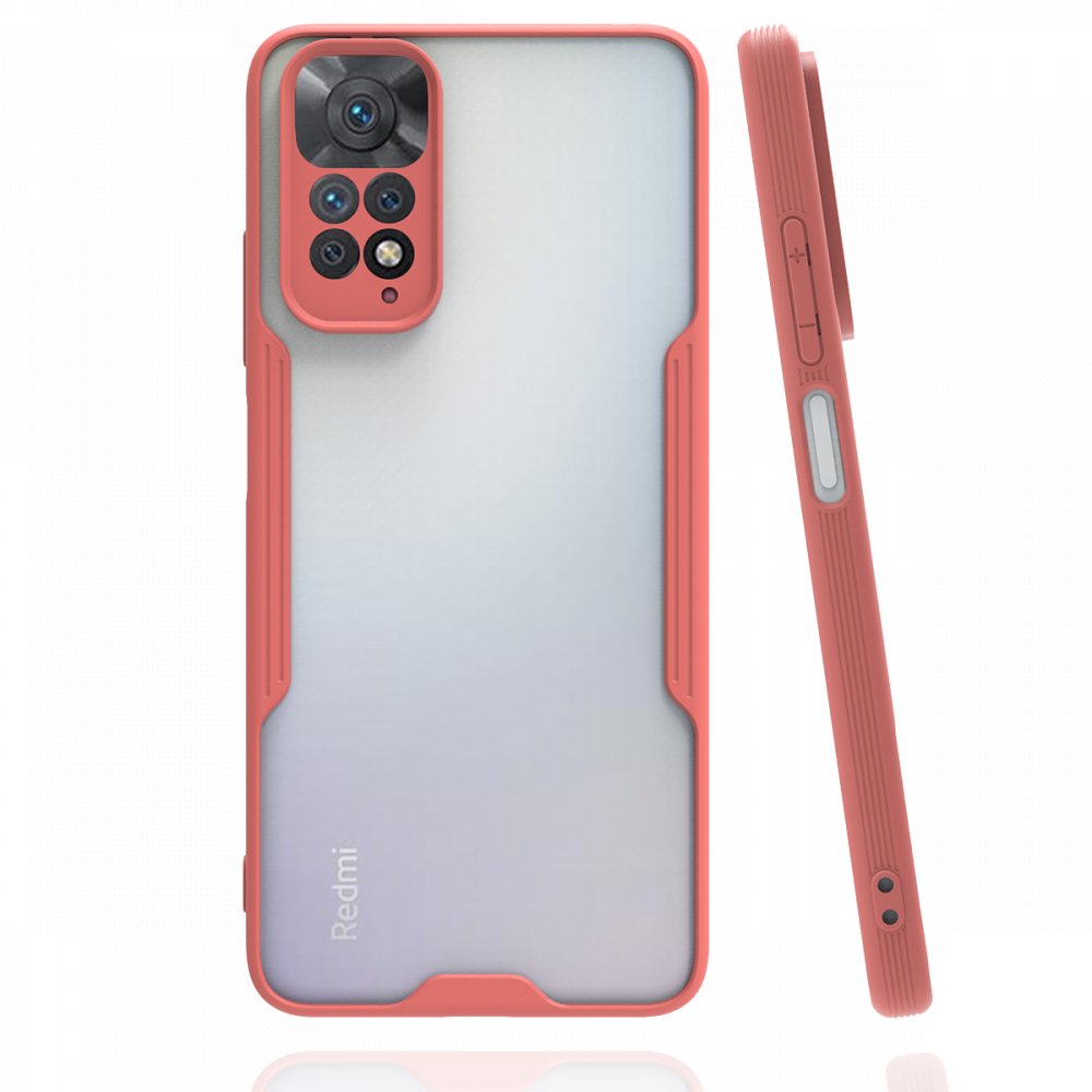 Newface Xiaomi Redmi Note 11S Kılıf Platin Silikon - Pembe