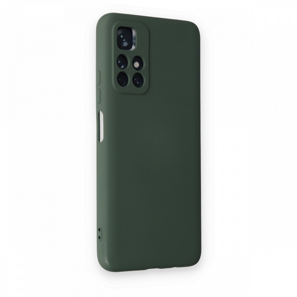 Newface Xiaomi Poco M4 Pro 5G Kılıf Nano içi Kadife Silikon - Koyu Yeşil